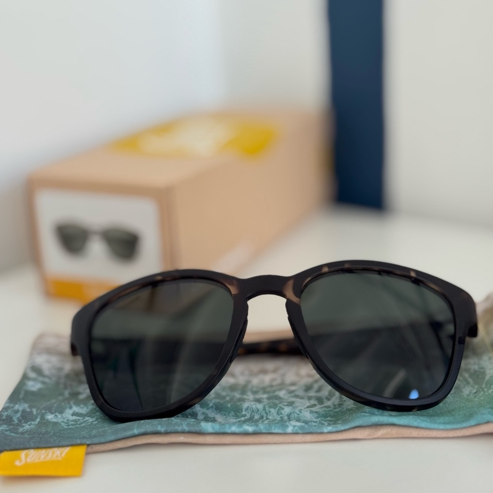 Sunski Black Polarized Men's Sunglasses - Topeka